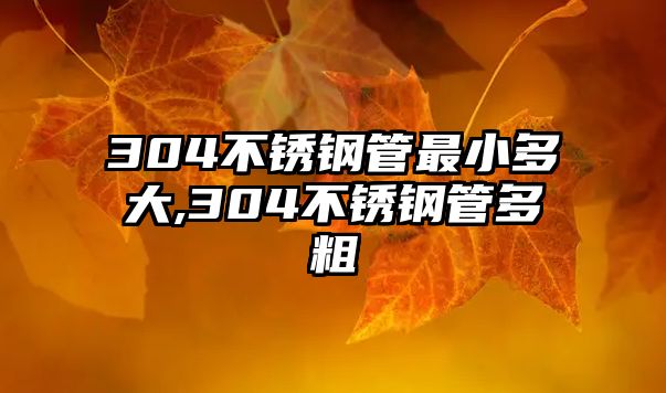 304不銹鋼管最小多大,304不銹鋼管多粗