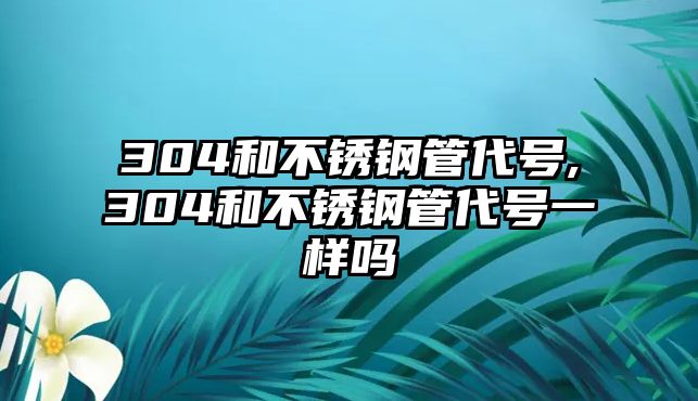 304和不銹鋼管代號,304和不銹鋼管代號一樣嗎