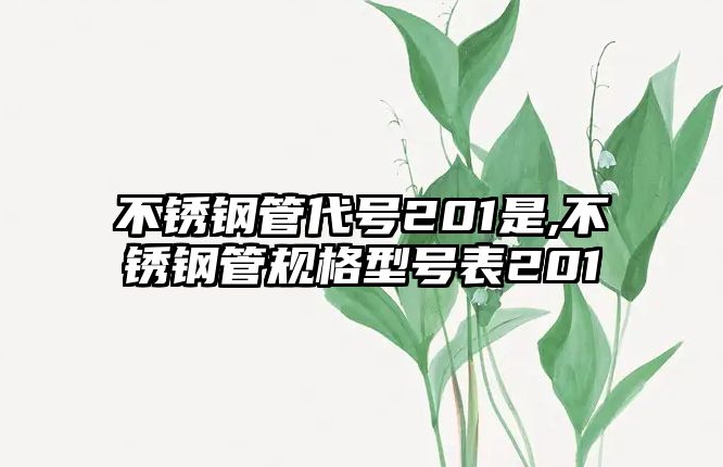 不銹鋼管代號(hào)201是,不銹鋼管規(guī)格型號(hào)表201