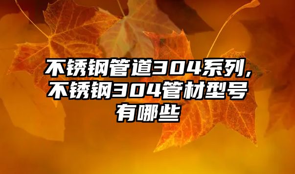 不銹鋼管道304系列,不銹鋼304管材型號有哪些