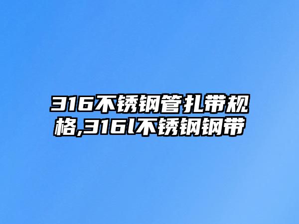 316不銹鋼管扎帶規(guī)格,316l不銹鋼鋼帶