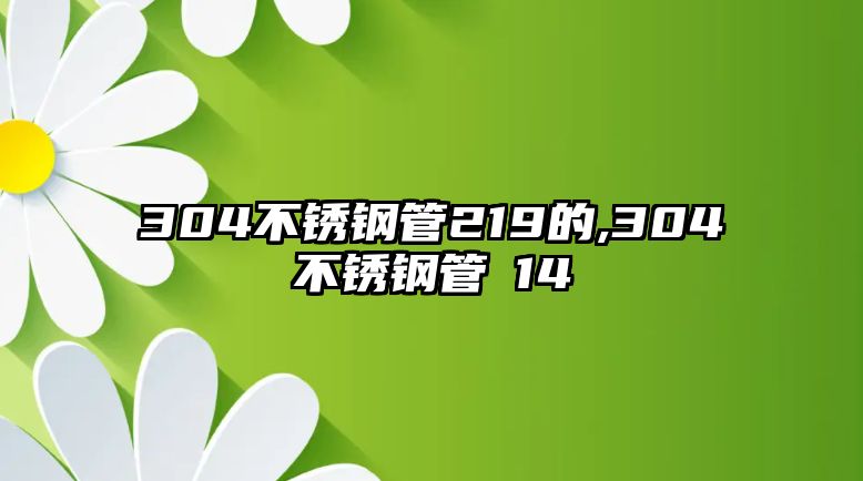 304不銹鋼管219的,304不銹鋼管φ14